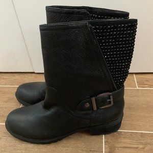 Gianni Bini Bling Back Black Booties